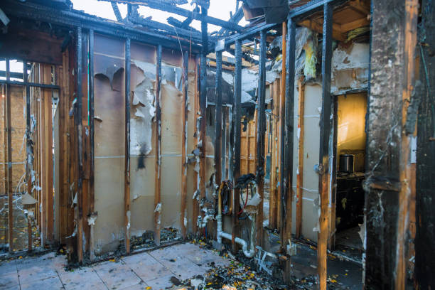 Professional Emergency Fire Cleanup technician working in Glendora, NJ